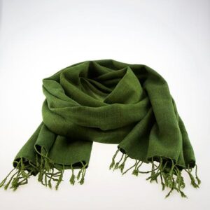 Eri Twill Scarf Dark Green