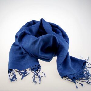 Eri Twill Scarf Indigo