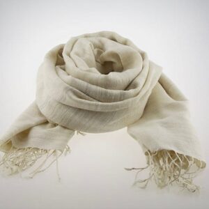 Eri Twill Scarf Off White