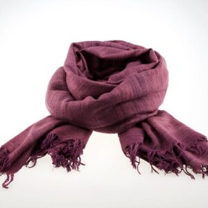 Eri Twill Scarf Plum