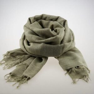 Eri Twill Scarf Light Green